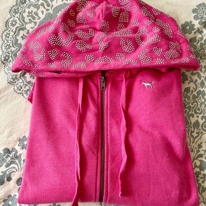 Victoria’s Secret PINK Bling Zip Up Hoodie